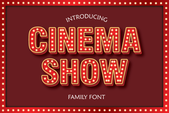 Cinema Show Font Design Trends 2024