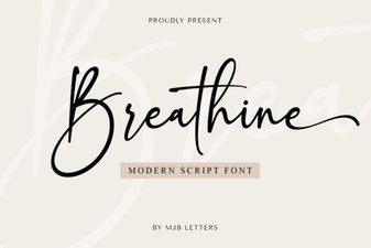 Breathine Font Design and Creative Uses