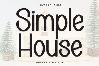 Simple House Font for Elegant Design Projects