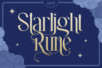 Starlight Rune Font for Creative Typography Projects